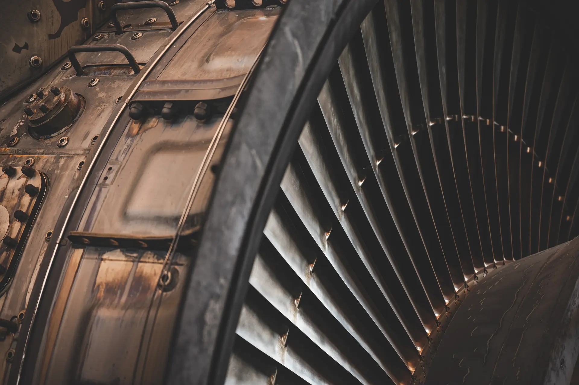 Detail turbíny